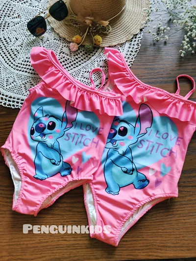 مایو دخترانه طرح Stitch مناسب ۲ تا ۱۰ سال